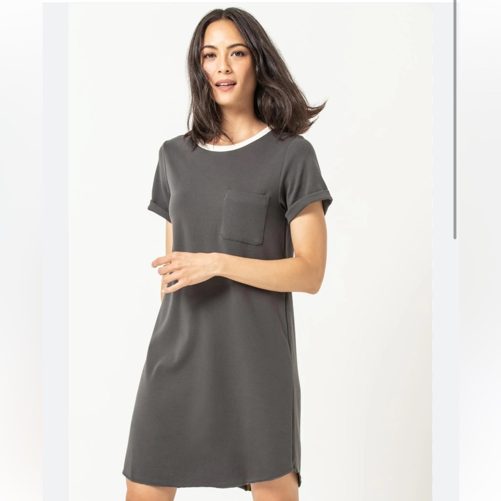 LILLA P tee Shirt Dress with Pocket xs - Picture 1 of 6